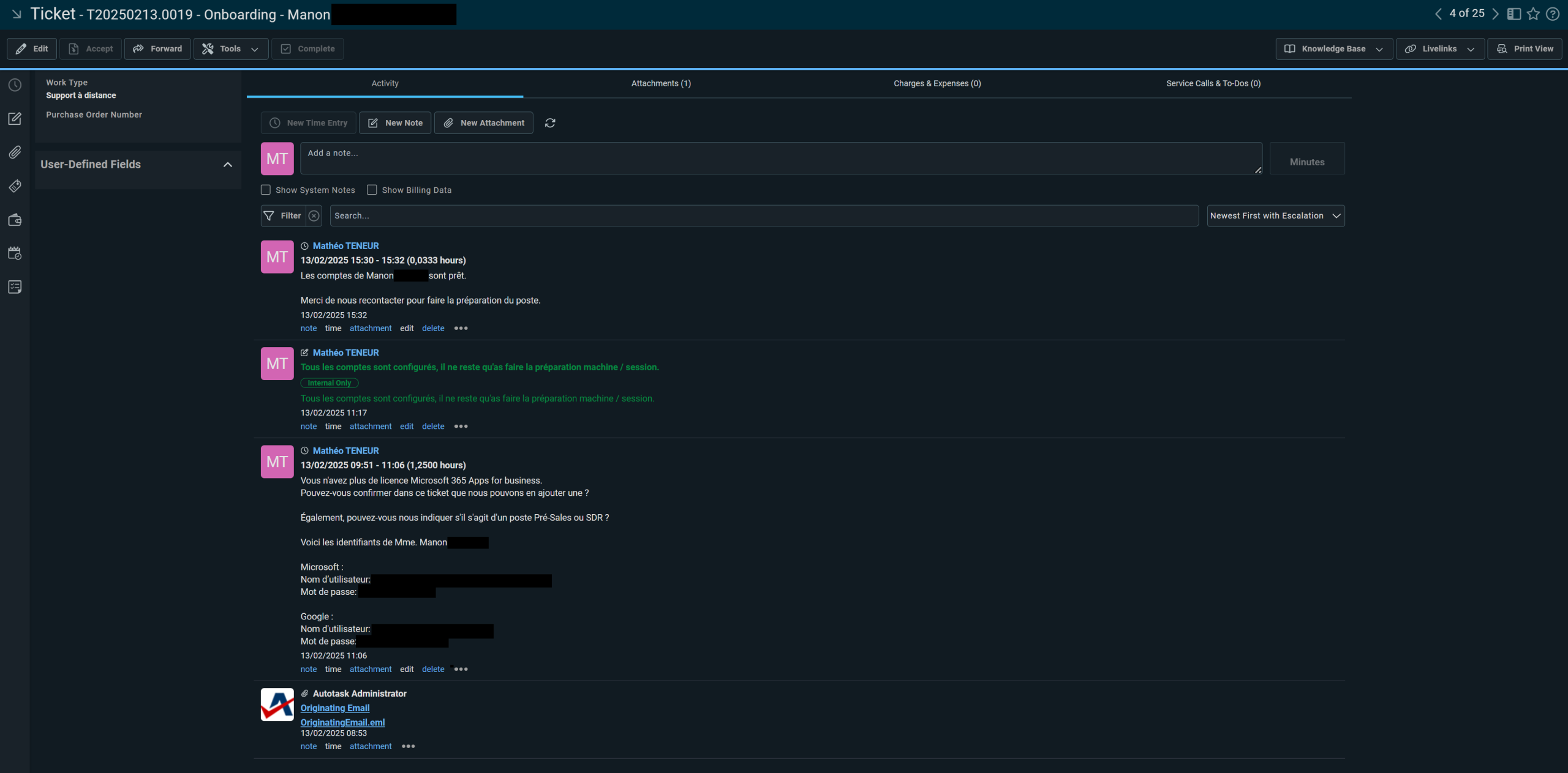Onboarding nouvel utilisateur – Page 2