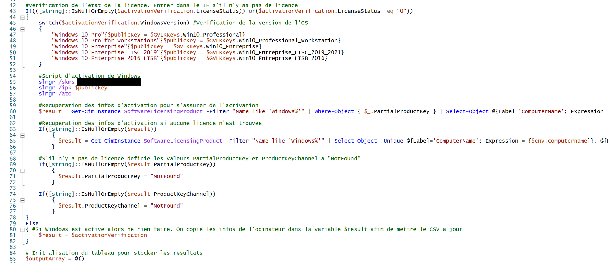 Script inventaire et activation de Windows partie 2