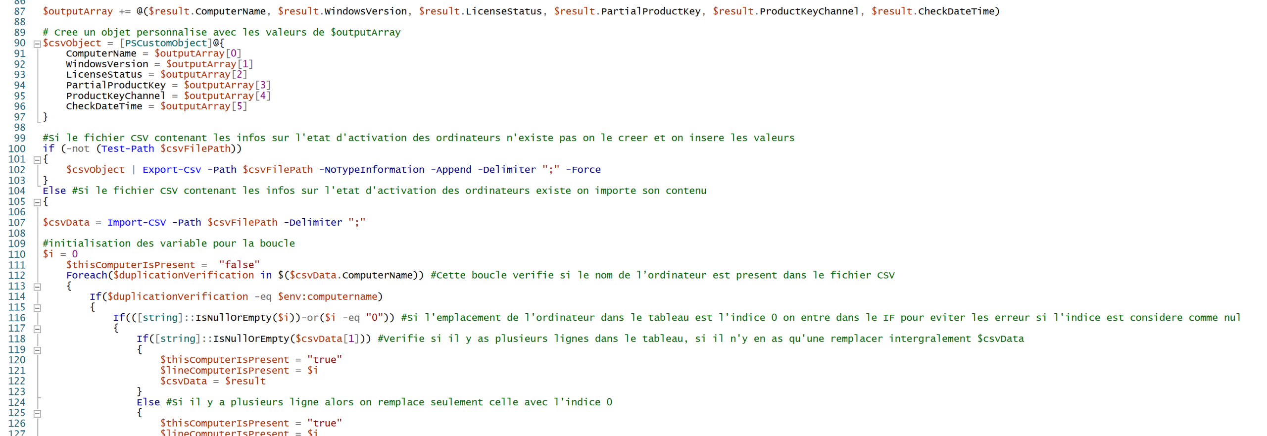 Script inventaire et activation de Windows partie 3
