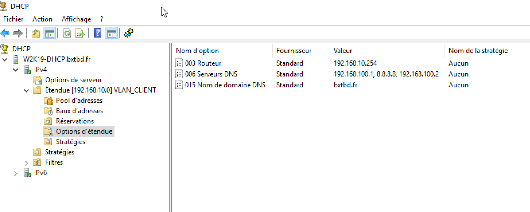 Serveur DHCP